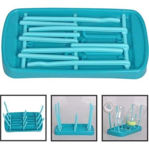 Baby bottle drying rack baby bottle drain pipe drying rack blue pink baby bottle cleaning dryer drain pipe storage drying rack
