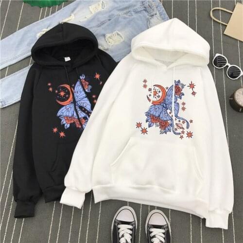 Oversized Hoodies 3D Butterfly Print Harajuku Funny Sweatshirt Autumn Winter Women Kawaii Long Sleeves Pullover Streetwear Tops