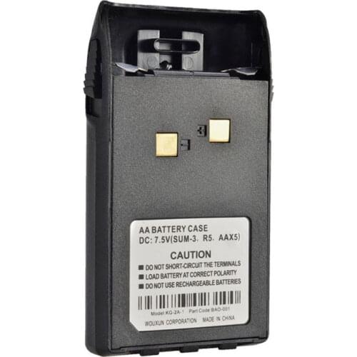 Replace 7.5V 1400mah 5xAA Battery Case Shell with Belt Clip for Wouxun KG-UVD1P KG-UV6D KG669P 679P 639P 689P 839 Walkie Talkie