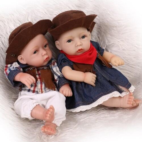 11inch 28cm Reborn Baby Doll Soft Silicone Lifelike Toy Gift for Children Christmas Presents