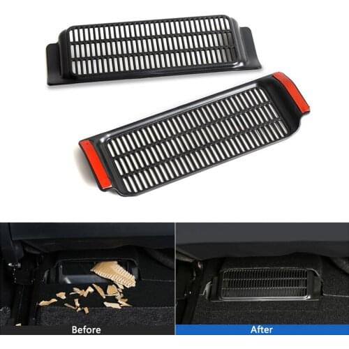 2PCS ABS Car Air Outlet Protective Cover Rear Under Seat for Tesla Model 3 Air Conditioner Vent Outlet Cover Car Interior