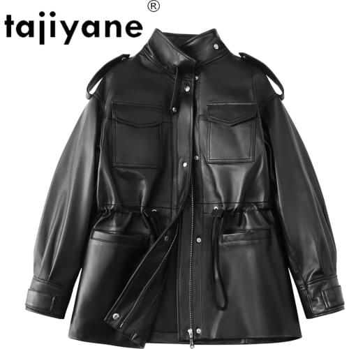 2021 Korean Women Autumn Clothes Woman Real Leather Jacket Womens Genuine Sheepskin Coats Slim Mujer Chaqueta TN1794