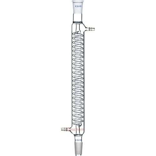 400mm,24/40,Glass Graham Condenser,Jacket 40cm,Coil Condensor,Lab Glassware