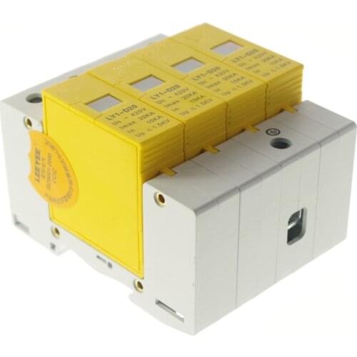 4P 10~20KA Din Rail Surge Protection Lightning Arrester