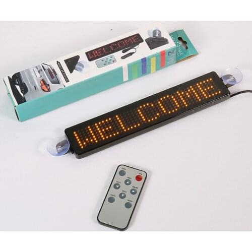 7*40Dots 12v LED Car sign Moving Message Display Programmable LED display Board for Advertising Mini Advertising LED Screen