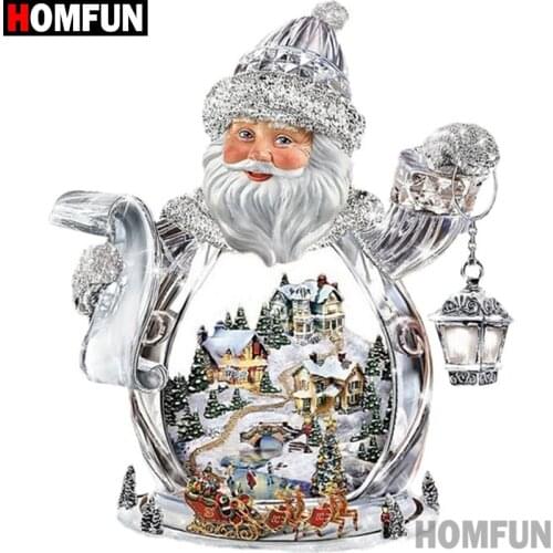 HOMFUN Diamond Painting Cross Stitch Pattern 5D Diamond Embroidery "Cartoon santa claus" Home Decor DIY diamond Art A27349