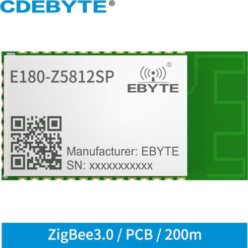 TLSR8258 2.4GHz Wireless Transceiver ZIGBEE3.0 CDEBYTE E180-Z5812SP 200m ZigBee Module 12dBm Receiver PCB Stamp Hole RFID IoT