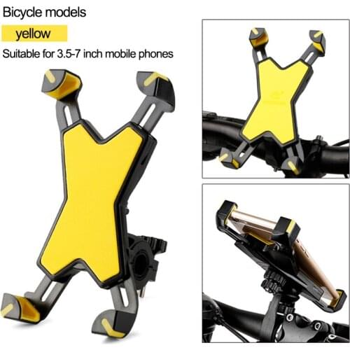 Motorcycle Handlebar Bike Mobile Cell Phone Mount Holder Support For 3.5"-7" Cell Phone GPS Mount Bracket Bike Phone holder