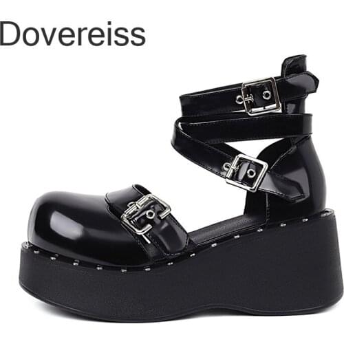 Dovereiss Fashion Womens Shoes summer New Elegant Buckle Consice Pumps Sexy Office ladys 42 43