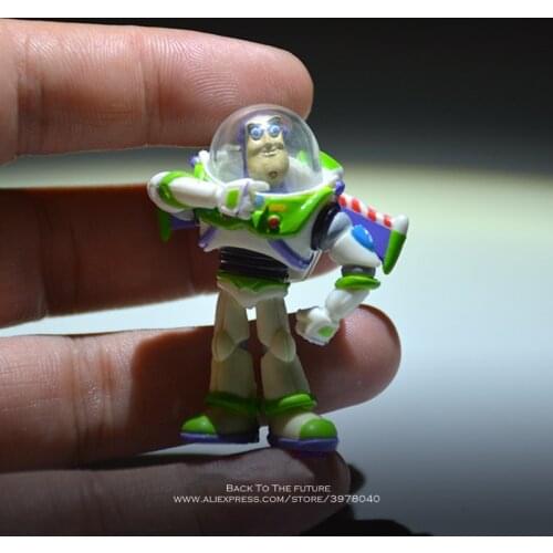 Disney Toy Story 4 Buzz Lightyear Q Version 4.5cm PVC Action Figures mini Dolls Kids Toys model for Children gift