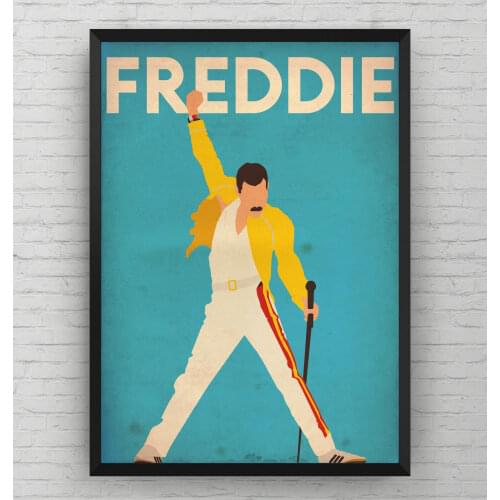 Freddie Mercury Queen Music Room Un Silk Cloth Poster Art Bedroom Decoration