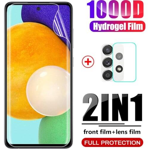 Sansung a 52 hydrogel film anti-scratch camera lens screen protectors film not glass 6.5" for samsung galaxy a52 a 52 52a film