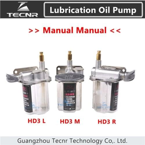 HD-3 Manual Lubrication Oil Pump hand operated centralized lubricator for cnc machine lubricating system
