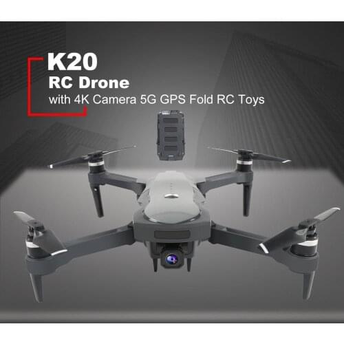 K20 RC Drone ESC 5G GPS WiFi FPV with 4K Camera 25mins Flight Time Brushless 1800m Control Distance Foldable Kids Birth Gift Hot