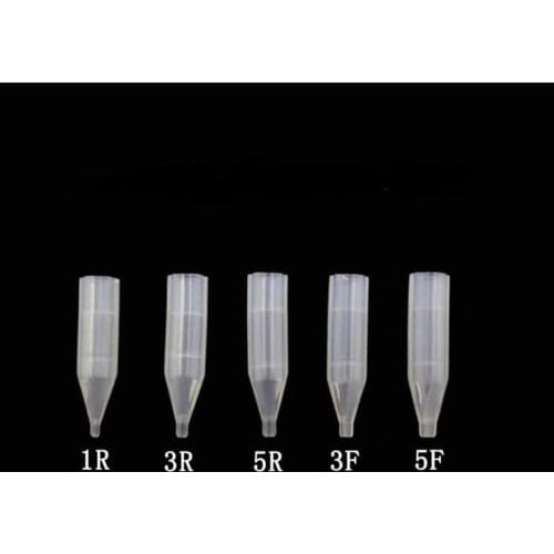100 Pcs Tattoo Needles Cap 1rl 3rl 5rl Plastic Tattoo Nozzle Tip Cap Needle Tube For Permanent Makeup Tattoo Machine