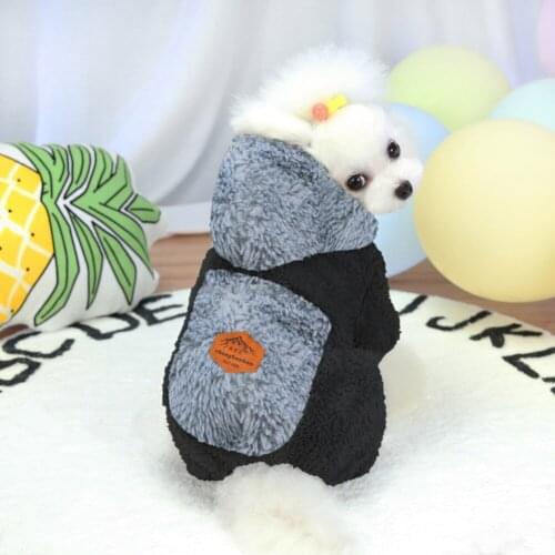 Pet Jacket Thicken Puppy Clothing Pet Dog Super Warm Clothes Dog Hooded Coat Jumpsuit For French Bulldog Yorkshire Dogs Costume