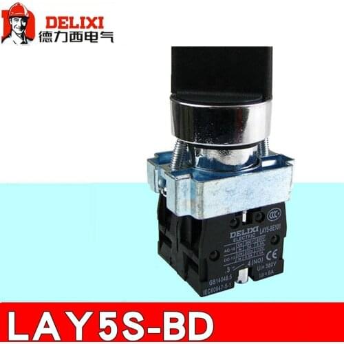 DELIXI XB2 Metal Push Button Switch LAY5-BD21 BD33 LAY5S LAY5s-BD33