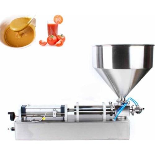 Multifunctional single head paste filling machine stainless steel foot control liquid paste butter sauce cream filling machine
