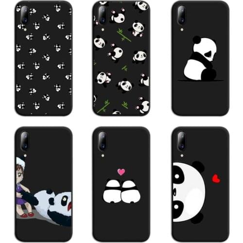 Cute Cartoon panda Phone Case For Vivo Y91c Y17 Y51 Y67 Y55 Y7s Y81 Y19 Y97 Y93 V17 vivos5
