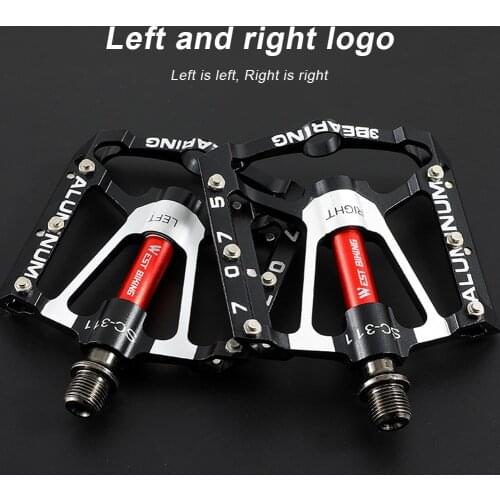 3 Bearings Bicycle Pedals Ultralight Anti-slip CNC Road MTB Bike Pedal Cycling Sealed Bearing Mountain Bike Pedals Accessories
