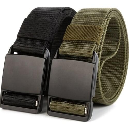 Mens Belt Outdoor Hunting Zinc Alloy Tactical Belt Multi-function Zinc Alloy Buckle Marine Corps Canvas Mens Belts Male Army