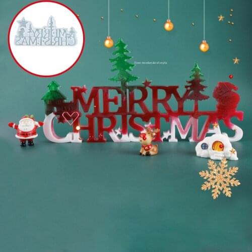 Christmas DIY Silicone Mold Crystal Epoxy Mould Listed Decorations Resin Mold Silicone Mold For Soap Handcraft Making Tool Mould