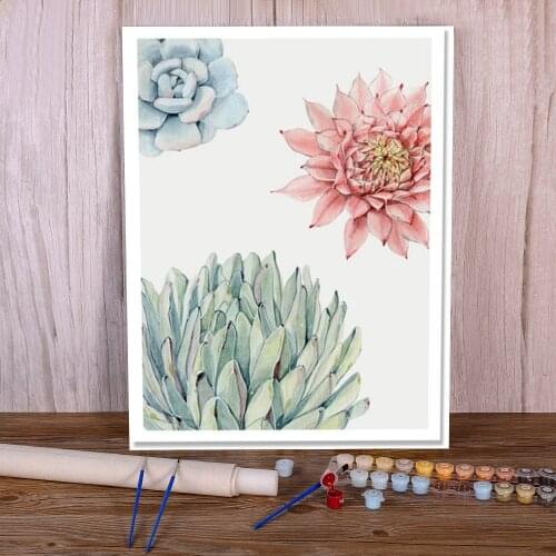 Flower Scenery Paint By Numbers Set Acrylic Paints 50*70 Picture By Numbers Photo Loft Wall Picture For Adults Wall Handicraft