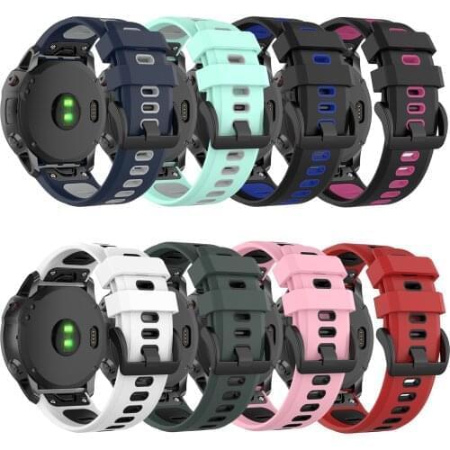 26mm Silicone Wrist strap For Garmin TACTIX DELTA Watch Band Wirstband for Garmin D2 Bravo Sport Watchband bracelet Belt