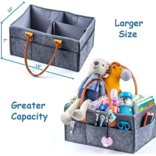 Foldable Baby Diaper Caddy Organizer Portable Toy Car Travel Nappy Storage Bag