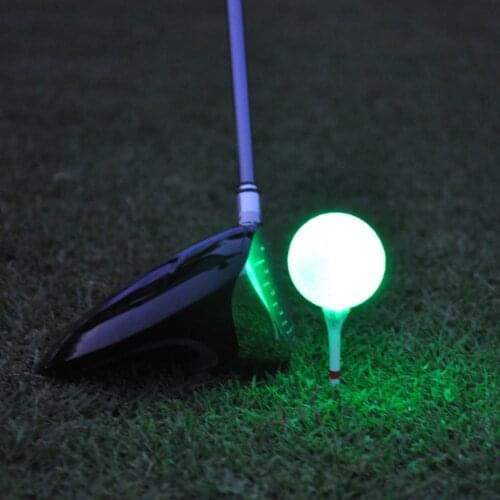 11.11 Synthetic Rubber Golf LED Luminous Ball Often Bright Ball Suitable For Night Use Multi-color Optional Wholesale