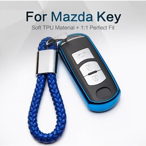 TPU Car Key Case Cover For Mazda 2017 2018 Cx-5 Cx-3 CX-7 MX5 3 Cx3 Cx5 6 GH Atenza 626 Demio Axela Key ring Shell Accessories