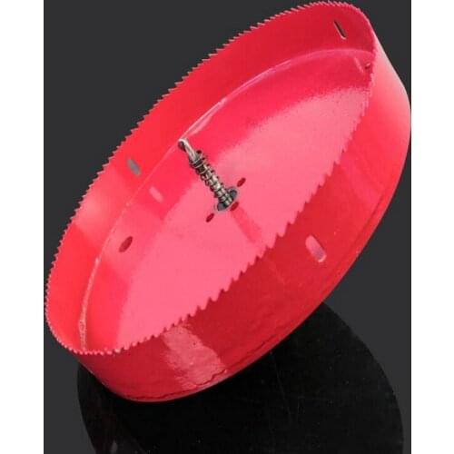 On sale of 1pc 210-250mm HSSM42 made Bimetal hole saw wood iron plastic hole saw opener underreamer pipeline perforator