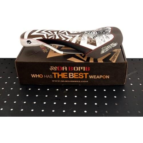 DA BOMB DA SKULL 2.0 Bicycle seat 7mm Cr-Mo rail Low Profile Aero Shape Super Lightweight Abuse-resistant