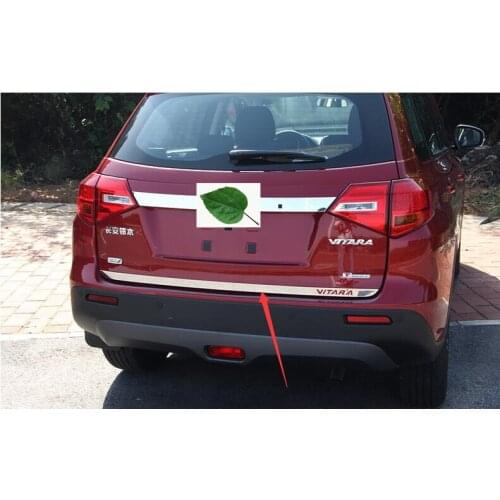 High quality stainless steel Rear Trunk Lid Cover Trim For 2016 Suzuki Vitara