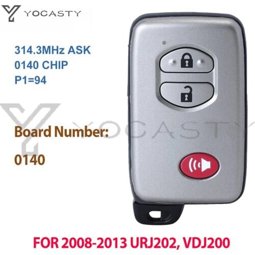 YOCASTY 3 Buttons 314.3MHz 0140 ID71 Smart Key For Keyless 2008 2009 2011 2012 2013 Toyota Land Cruiser 200 URJ202 VDJ200 VX GX