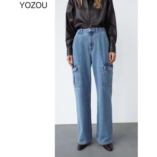 YOZOU Womens High Jeans