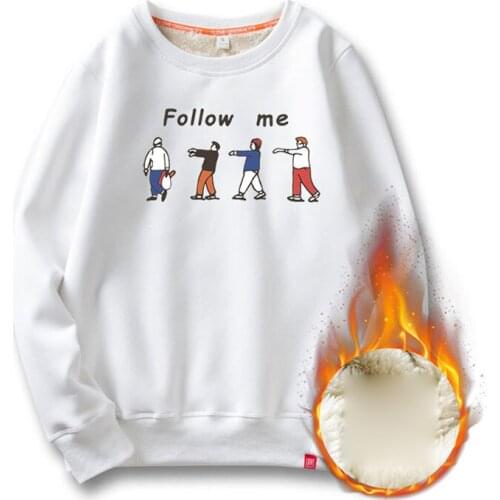 Funny Hoodies Men Cashmere Winter Thick Warm Fleece Men Hoodies Coat Sportwear Male Streetwear Hoodies Sweatshirts Men 2021