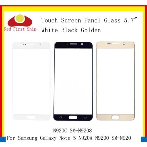 10Pcs/lot Touch Screen For Samsung Galaxy Note 5 Note5 N920A N9200 SM-N920 N920C Touch Panel Front Outer Note 5 LCD Glass Lens