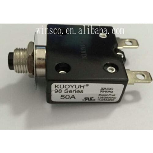 5pcs/lot 98-50A 100% KUOYUH CIRCUIT BREAKER 98 SERIES 50A
