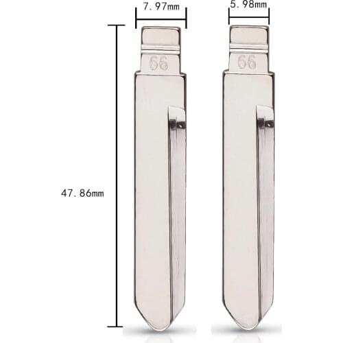 #66 Metal Car Key Blade for KD VVDI JMD Remote key For BYD F0