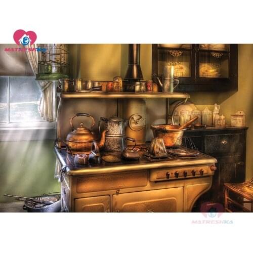 DIY 5d diamond painting full drill square Cross Stitch kits Round Diamond Embroidery completely Mosaic kitchen Home Decoration