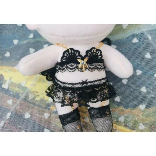 Cosmile For 20cm Plush Doll Toy Sexy Cat Outfit Idol Star Dress Up Clothes Suit Costume Cosplay Props Stuffed Cute Lovely