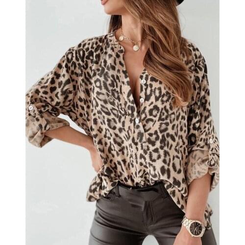 Eillysevens Leopard Blouses