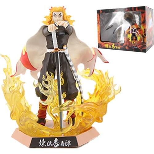 Demon Slayer Rengoku Kyoujurou Demon Slayer PVC Action Figures Toys GK Anime Kimetsu No Yaiba PVC Figurine Toy