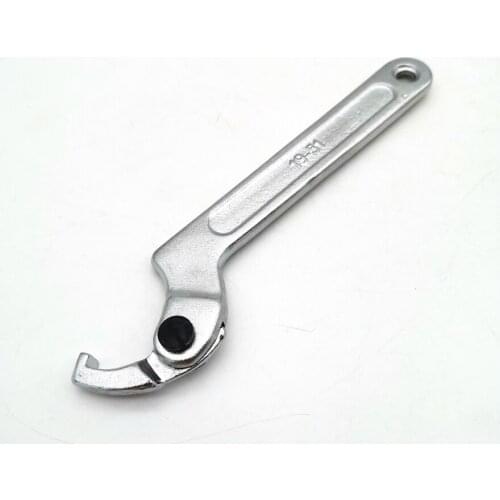 7" Hook Wrench C Spanner Tool Square Tip 3/4"-2" for Motorcycle Spring Bearing