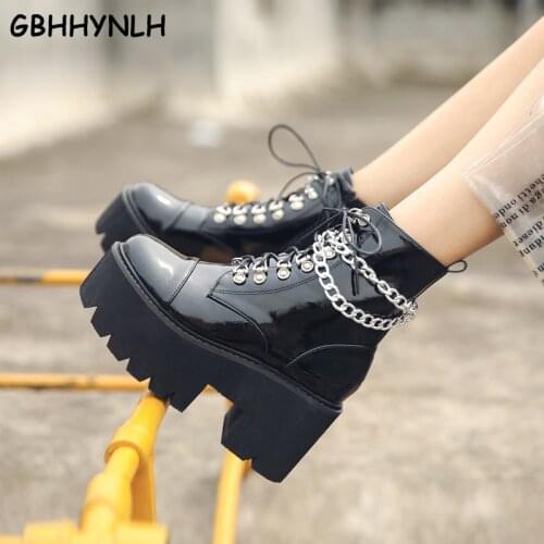 GBHHYNLH snowboots Woman booties Autumn Boots Womens Chunky fur bootswomen ankle boots wedged fall shoes casual boots LJA875