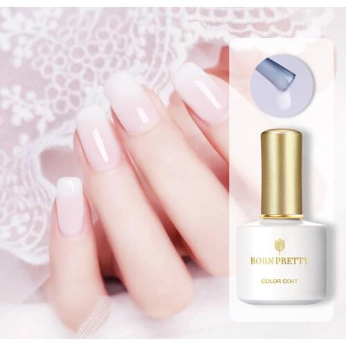BORN PRETTY 10ml Opal Jelly Gel Nail Polish White Semi-transparent Nail Art Soak Off UV Gel Polish Long Lasting Gel Varnish