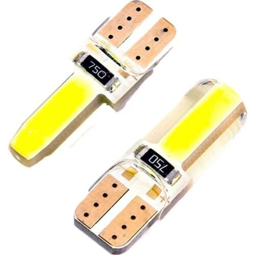 1Pcs Durable W5W T10 Auto LED Light DC 12V Car Bulbs COB 8SMD LED CANBUS Silica Super Bright License Plate Bulb #280437