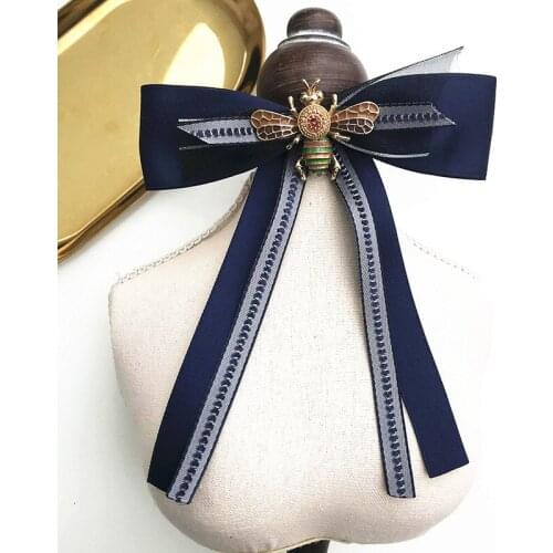 Korean Black Lace Bow Tie Womens Classic Shirt Accessories New Fashion Handmade Jewelry Ribbon Bowtie Trendy Gifts