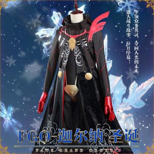 Anime Fate/Grand Order FGO Karna Battle Uniform Christmas Outfit Full Set Cosplay Costume Halloween Men Free Shipping 2021 New